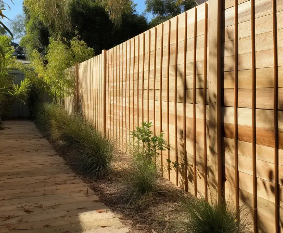 Nicely built timber fence in Port Macquarie